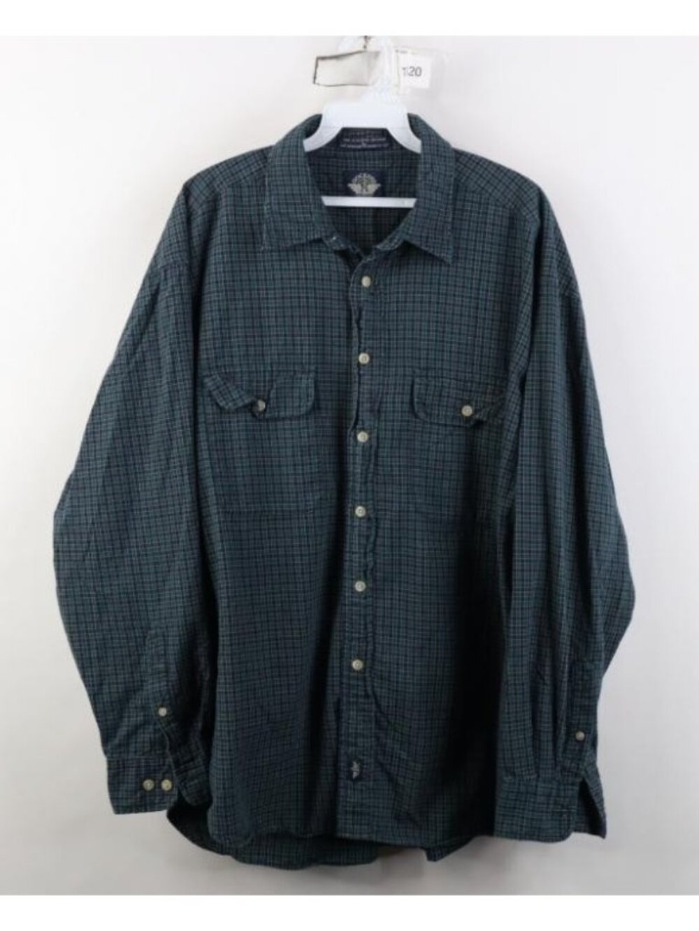 Vtg 90s Streetwear Mens Large Faded Baggy Flannel Collared Button Shirt Plaid